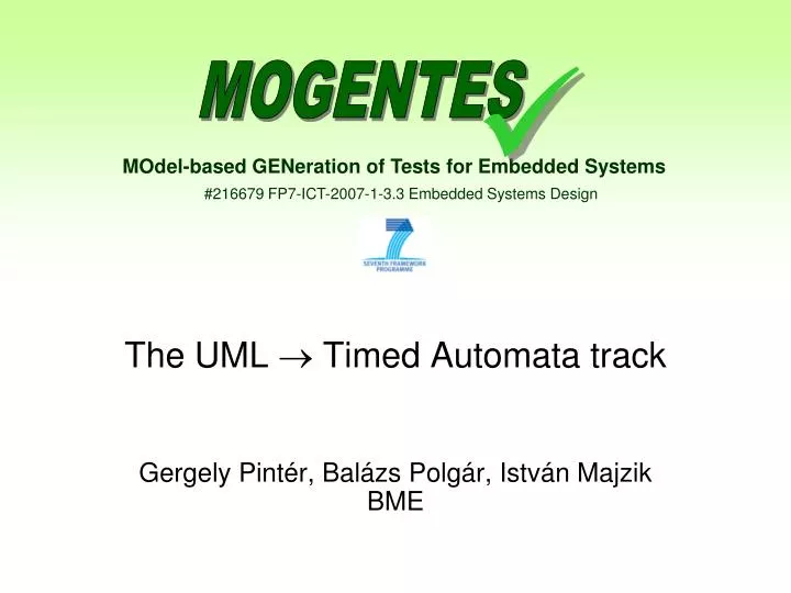 the uml timed automata track