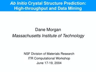 Ab Initio Crystal Structure Prediction: High-throughput and Data Mining