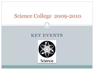 Science College 2009-2010