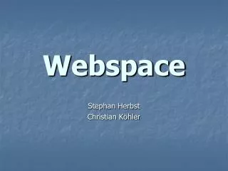 webspace