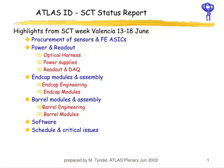 atlas id sct status report