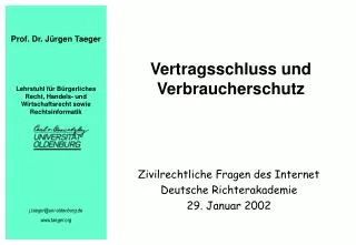 vertragsschluss und verbraucherschutz