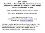 Topics: Military &amp; Civilian C2 - Networks &amp; Network Systems - slide 1