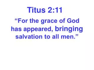 Titus 2:11