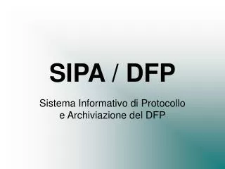 sipa dfp