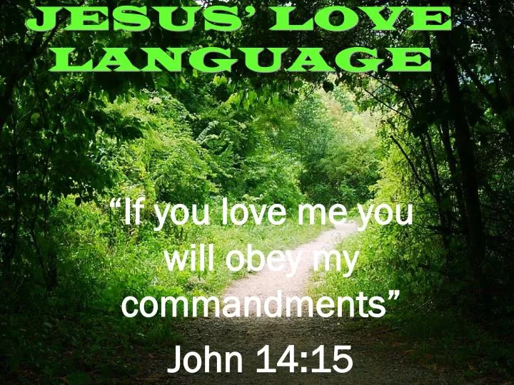 jesus love language