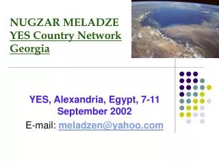 NUGZAR MELADZE YES Country Network Georgia