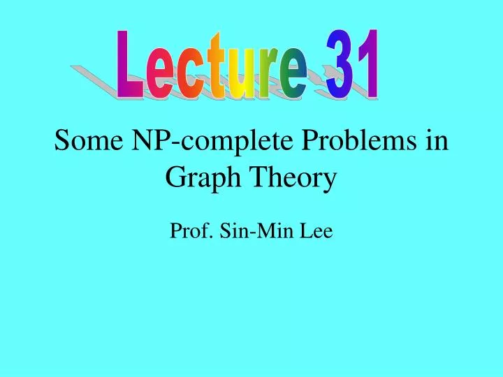 some np complete problems in graph theory