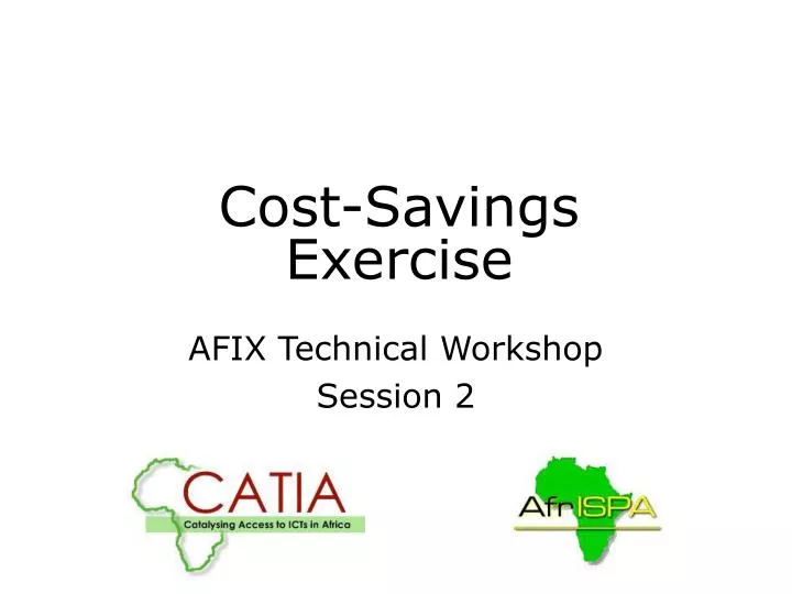 cost savings exercise