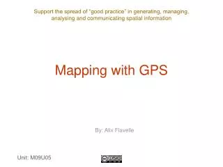mapping with gps