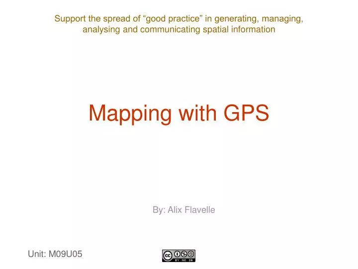 mapping with gps