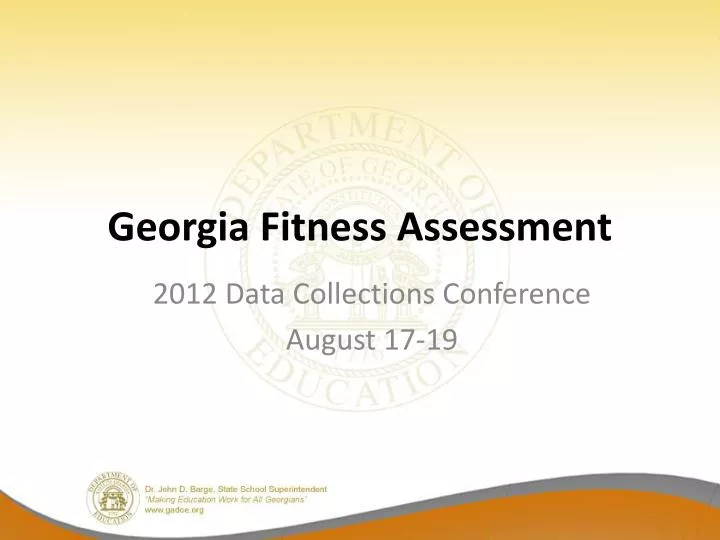 georgia fitness assessment