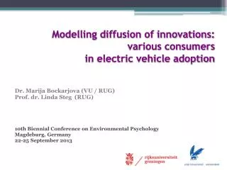 Modelling diffusion of innovations: various consumers in electric vehicle adoption