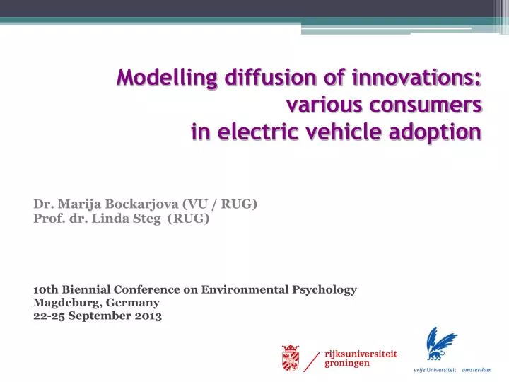 modelling diffusion of innovations various consumers in electric vehicle adoption