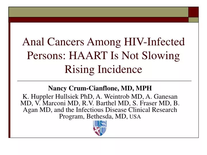 anal cancers among hiv infected persons haart is not slowing rising incidence