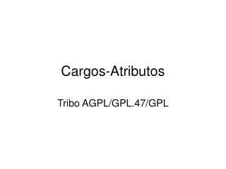 cargos atributos