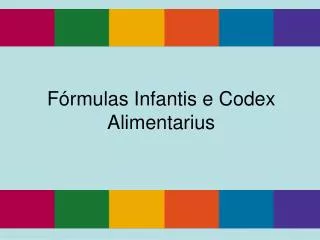 f rmulas infantis e codex alimentarius
