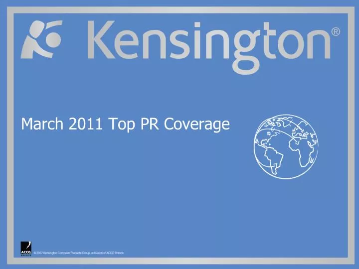 march 2011 top pr coverage