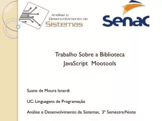 trabalho sobre a biblioteca javascript mootools