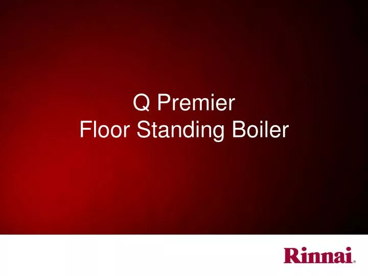 q premier floor standing boiler