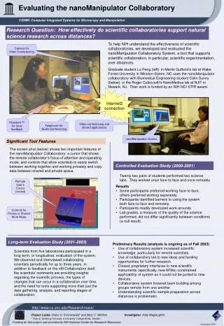 Controlled Evaluation Study (2000-2001 )