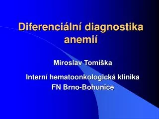 diferenci ln diagnostika anemi