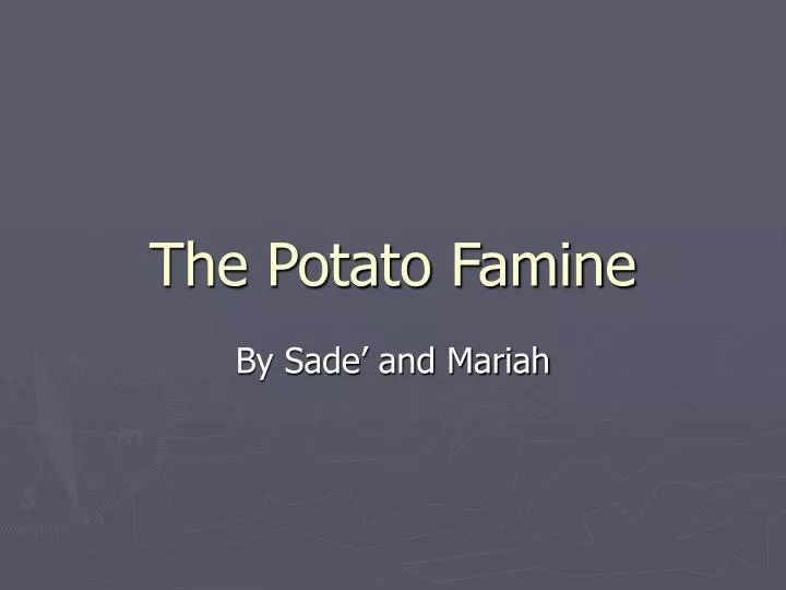the potato famine