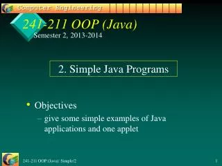 241-211 OOP (Java)