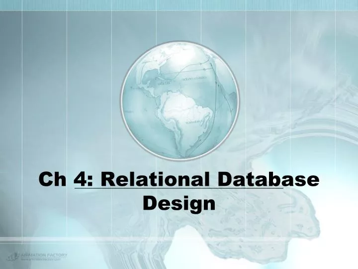 ch 4 relational database design