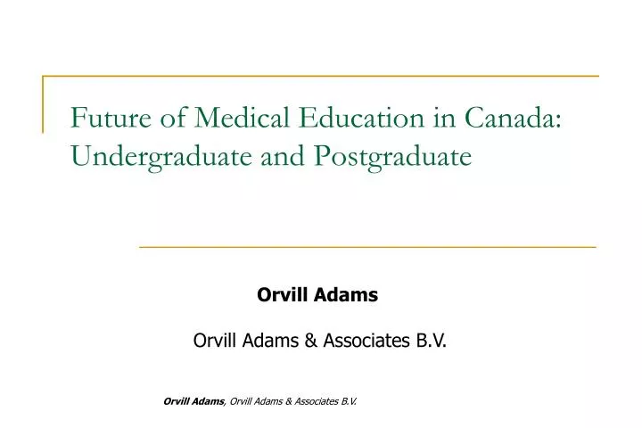 future of medical education in canada undergraduate and postgraduate