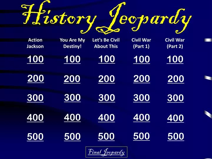 history jeopardy