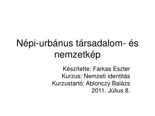 n pi urb nus t rsadalom s nemzetk p