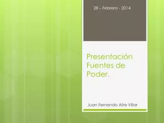 presentaci n fuentes de poder