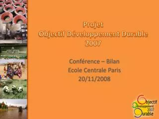 projet objectif d veloppement durable 2007