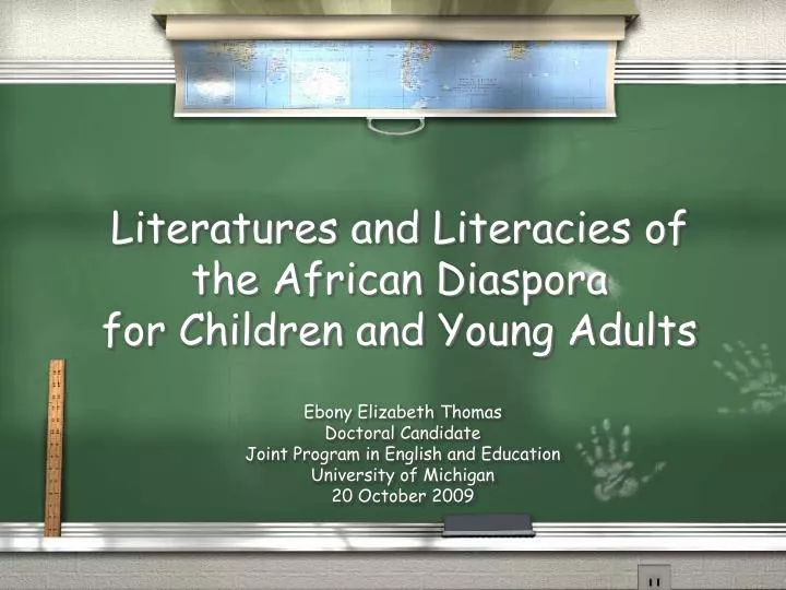 literatures and literacies of the african diaspora for children and young adults