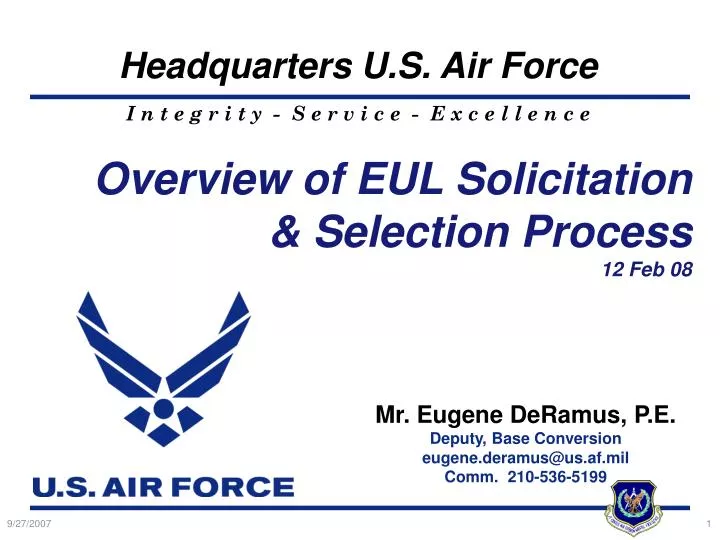 overview of eul solicitation selection process 12 feb 08