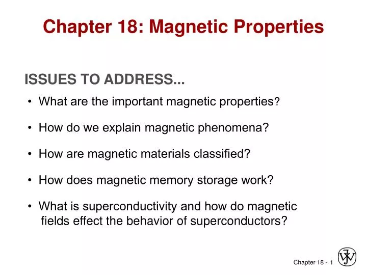 chapter 18 magnetic properties