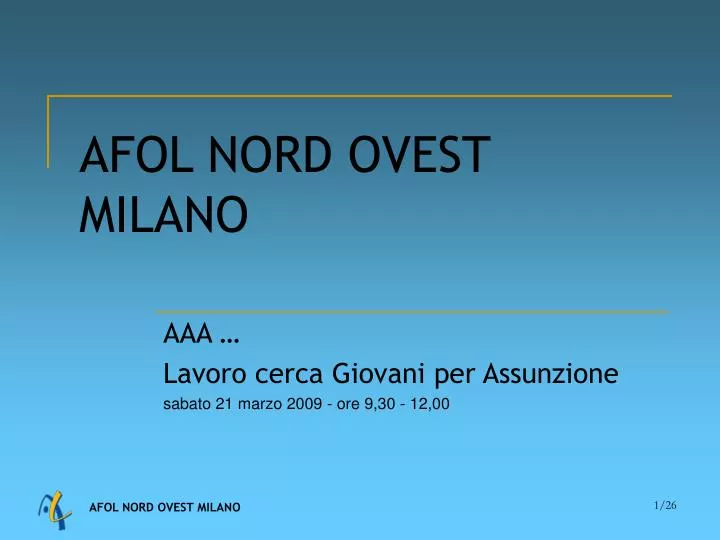 afol nord ovest milano