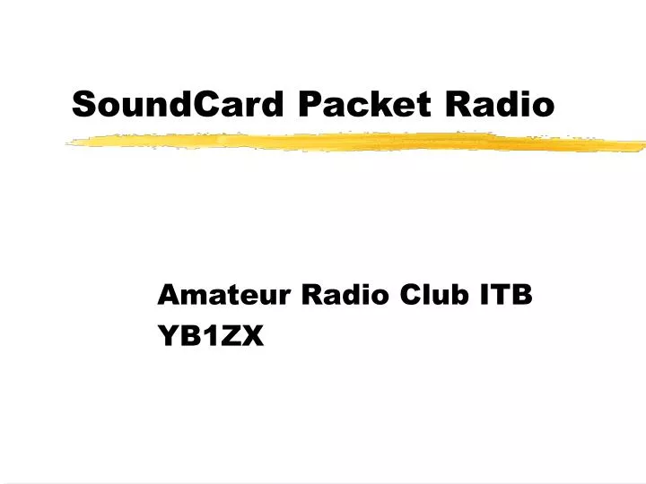 soundcard packet radio