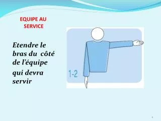 equipe au service