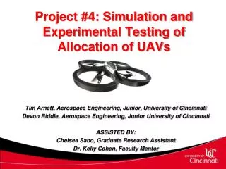 Project #4: Simulation and Experimental Testing of Allocation of UAVs