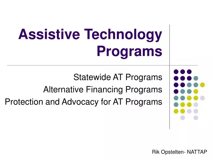 assistive technology programs
