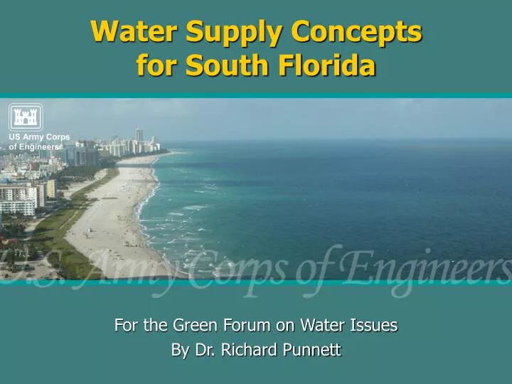 water supply concepts for south florida