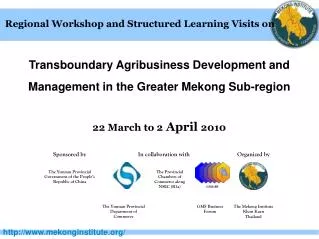 Regional Workshop and Structured Learning Visits on