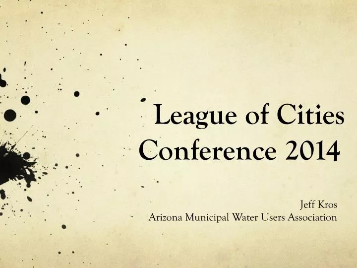 league of cities conference 2014