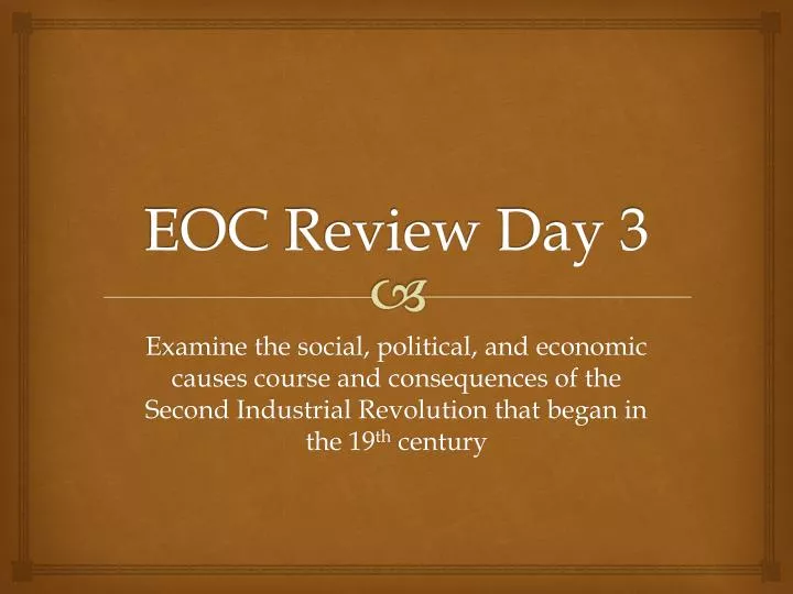 eoc review day 3