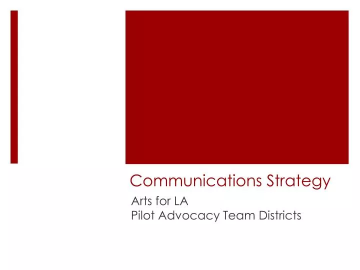 communications strategy