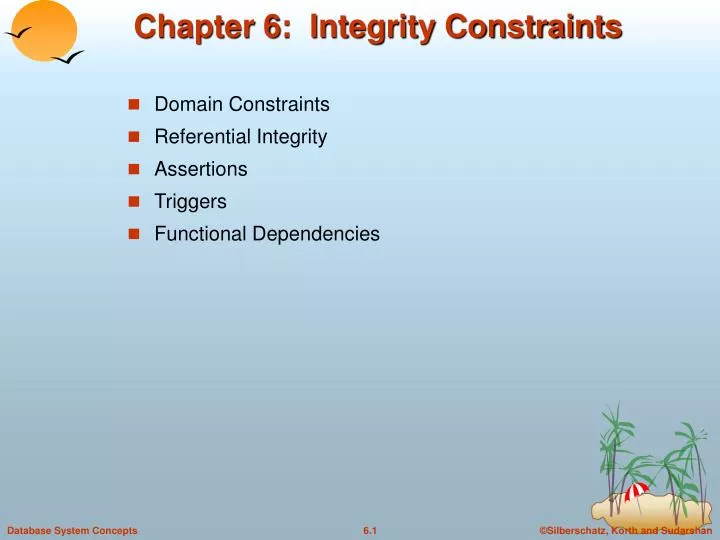 chapter 6 integrity constraints