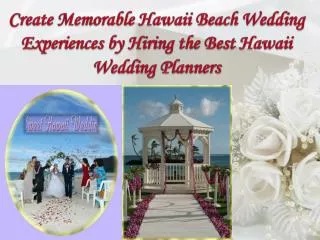 Best Hawaii Wedding Planners