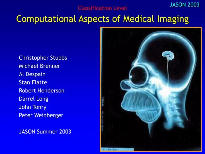 computational aspects of medical imaging